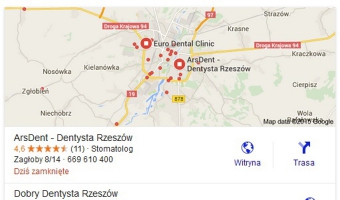 Google usuwa pinezki adresów z naturalnych wyników wyszukiwania