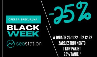 Black Week! -25% dla nowych kont 